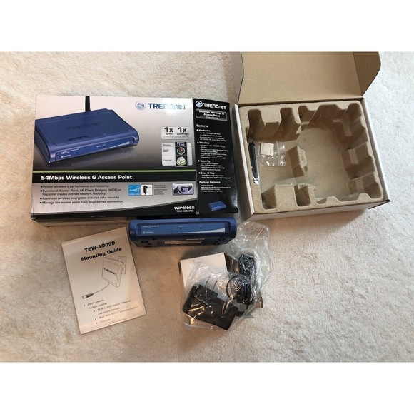 🌻3for$25 TRENDnet TEW-430APB Wireless-G 54Mbps Access Point AP ***-Not Tested-* - Picture 9 of 12